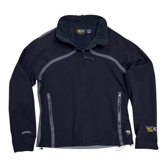 MOUNTAIN HARDWEAR Softshell Black Windbreaker Outdoor Jacket Womens Medium - Picture 2 of 8